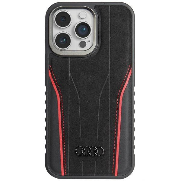 Other Phone Accessory Audi Audi Genuine Leather case with MagSafe for iPhone 14 Pro - black and red