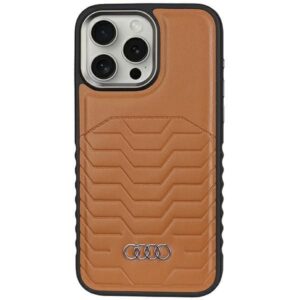 Muu telefoni lisavarustus Audi  Audi Synthetic Leather case with MagSafe for iPhone 14 Pro Max - brown