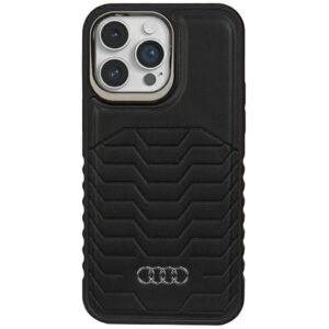 Muu telefoni lisavarustus Audi  Audi Synthetic Leather case with MagSafe for iPhone 14 Pro Max - black