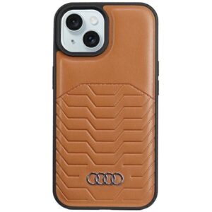 Muu telefoni lisavarustus Audi  Audi Synthetic Leather case with MagSafe for iPhone 15 / 14 / 13 - brown