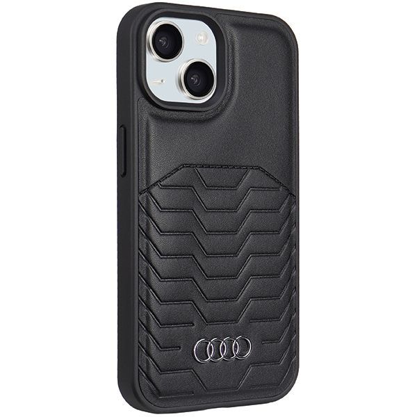 Other Phone Accessory Audi Audi Synthetic Leather Case with MagSafe for iPhone 15/14/13 - Black