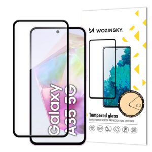 Aizsargstikls Wozinsky - Wozinsky Full Glue Tempered Glass for Samsung Galaxy A35 with black frame 