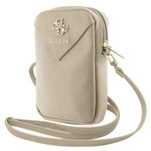 Other Phone Accessory Guess  Guess Zip Triangle 4G phone bag - gold 