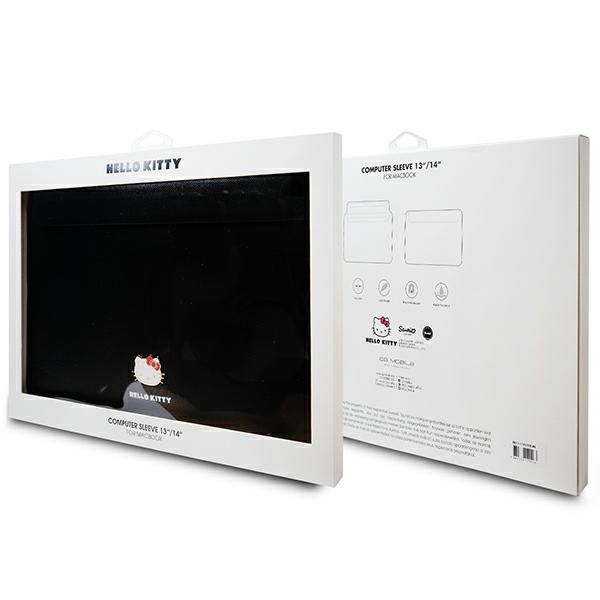 Muu telefoni lisavarustus Hello Kitty Hello Kitty PU Metal Logo case for a 14" laptop - black