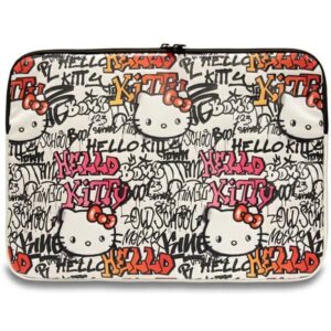 Kitas telefono priedas Hello Kitty  Hello Kitty PU Metal Logo case for a 14" laptop - beige 