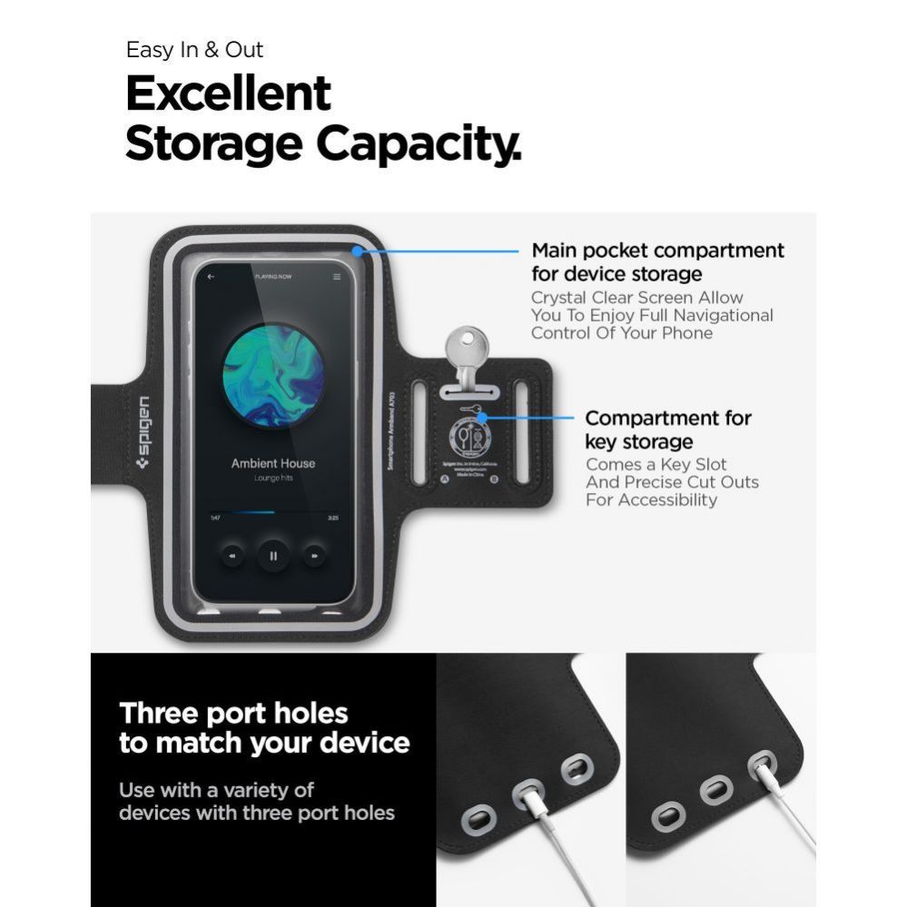 Other Phone Accessory Spigen Spigen A703 sports armband 6.9'' - black