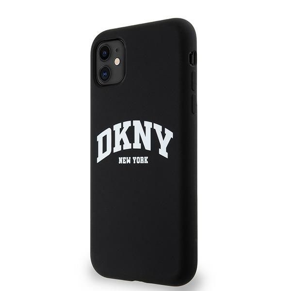 Tagakaaned DKNY DKNY Liquid Silicone White Printed Logo MagSafe Case for iPhone 11/Xr - Black