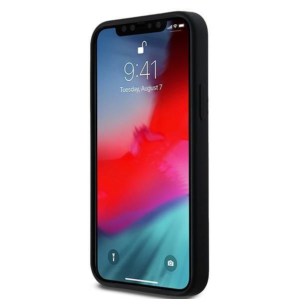 Tagakaaned DKNY DKNY Liquid Silicone White Printed Logo MagSafe Case for iPhone 12/12 Pro - Black