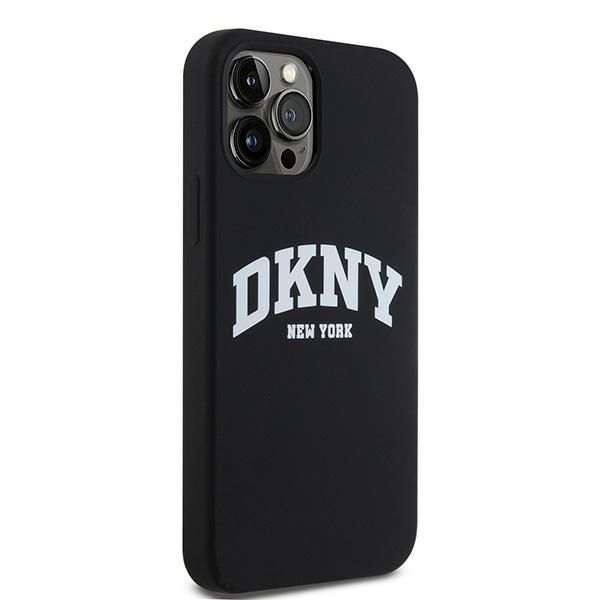 Tagakaaned DKNY DKNY Liquid Silicone White Printed Logo MagSafe Case for iPhone 12/12 Pro - Black