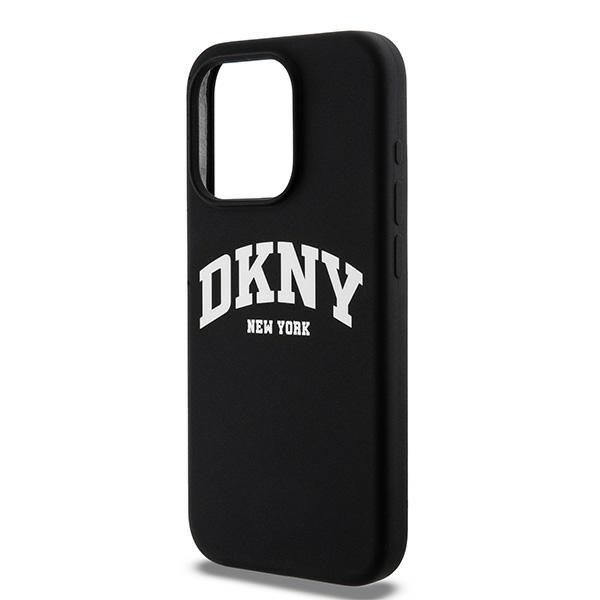 Tagakaaned DKNY DKNY Liquid Silicone White Printed Logo MagSafe iPhone 14 Pro Case - Black