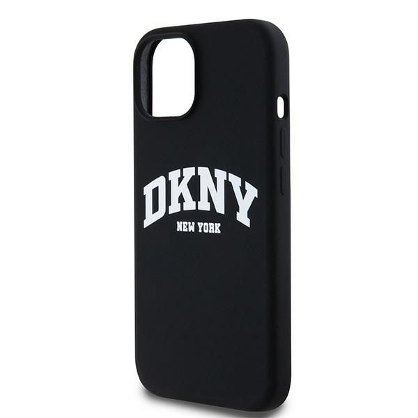 Tagakaaned DKNY DKNY Liquid Silicone White Printed Logo MagSafe Case for iPhone 14 / 15 / 13 - Black