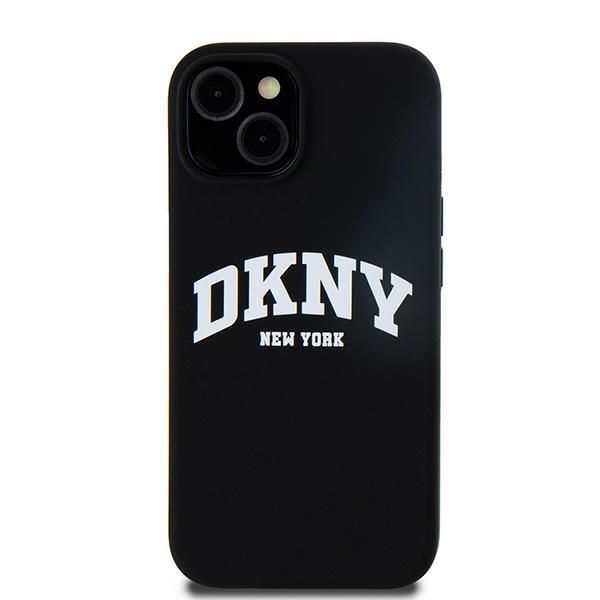 Tagakaaned DKNY DKNY Liquid Silicone White Printed Logo MagSafe Case for iPhone 14 / 15 / 13 - Black