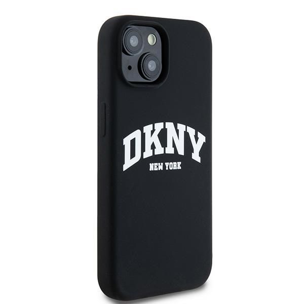 Tagakaaned DKNY DKNY Liquid Silicone White Printed Logo MagSafe Case for iPhone 14 / 15 / 13 - Black