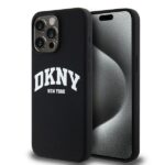 Чехол на заднюю панель DKNY  DKNY Liquid Silicone White Printed Logo MagSafe iPhone 14 Pro Max Case - Black 