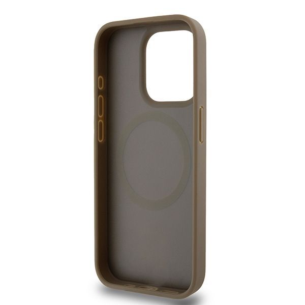 Muu telefoni lisavarustus DKNY DKNY Leather Pattern Metal Logo MagSafe Case for iPhone 15 Pro Max - Brown