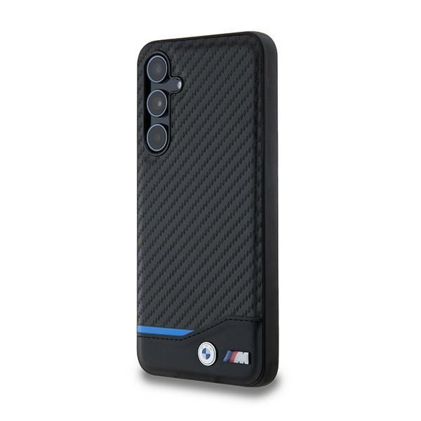 Other Phone Accessory BMW BMW Leather Carbon case for Samsung Galaxy A55 - black