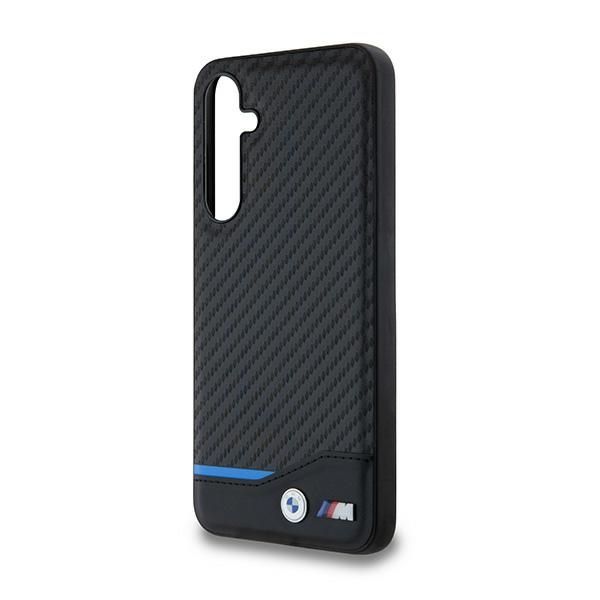 Other Phone Accessory BMW BMW Leather Carbon case for Samsung Galaxy A55 - black