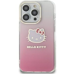 Kitas telefono priedas Hello Kitty  Hello Kitty IML Gradient Electrop Kitty Head case for Samsung Galaxy A55 - pink 