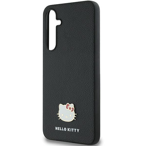 Muu telefoni lisavarustus Hello Kitty Hello Kitty Metal Logo Kitty Head case for Samsung Galaxy A55 - black