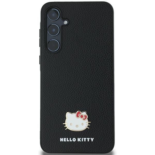 Muu telefoni lisavarustus Hello Kitty Hello Kitty Metal Logo Kitty Head case for Samsung Galaxy A55 - black