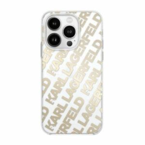 Kitas telefono priedas Karl Lagerfeld  Karl Lagerfeld IML Fullover Logo case for iPhone 15 / 14 / 13 - gold 