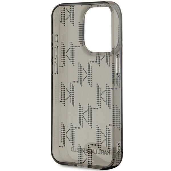 Other Phone Accessory Karl Lagerfeld Karl Lagerfeld IML Mono KL Pattern & Cord case for iPhone 15 Pro Max - black