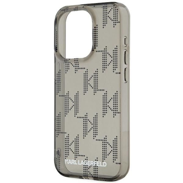 Other Phone Accessory Karl Lagerfeld Karl Lagerfeld IML Mono KL Pattern & Cord case for iPhone 15 Pro Max - black