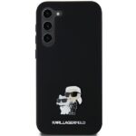 Other Phone Accessory Karl Lagerfeld  Karl Lagerfeld Silicone Karl&Choupette Metal Pin case for Samsung Galaxy A35 - black 