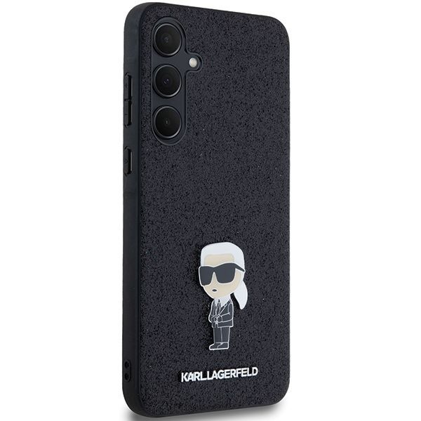 Other Phone Accessory Karl Lagerfeld Karl Lagerfeld Fixed Glitter Ikonik Logo Metal Pin case for Samsung Galaxy A55 - black