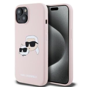 Other Phone Accessory Karl Lagerfeld  Karl Lagerfeld Silicone Karl&Choupette MagSafe case for iPhone 15 / 14 / 13 - pink 
