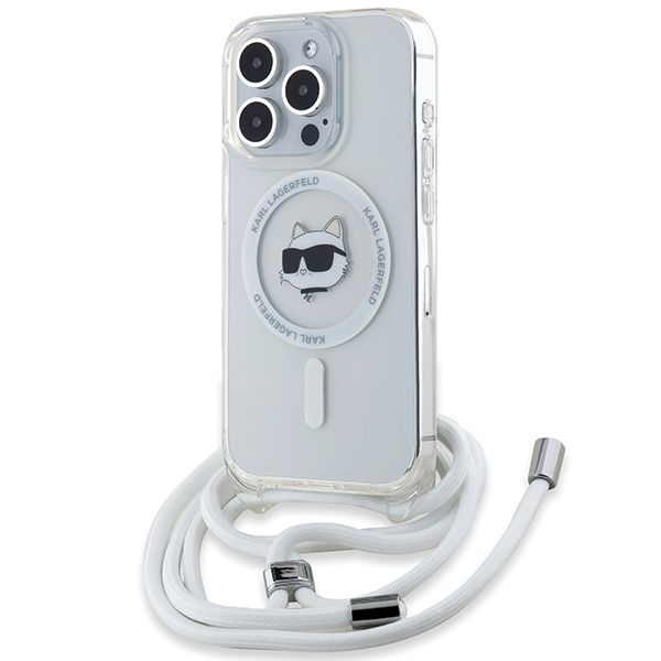 Other Phone Accessory Karl Lagerfeld Karl Lagerfeld IML Choupette Head&Cord MagSafe case for iPhone 15 Pro Max - transparent