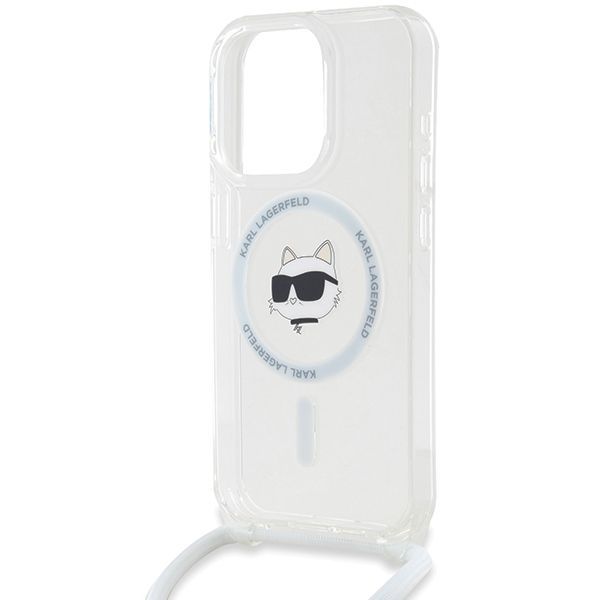 Other Phone Accessory Karl Lagerfeld Karl Lagerfeld IML Choupette Head&Cord MagSafe case for iPhone 15 Pro Max - transparent