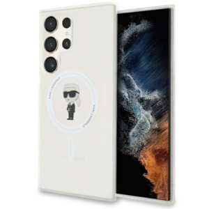 Kitas telefono priedas Karl Lagerfeld  Karl Lagerfeld IML Ikonik MagSafe case for Samsung Galaxy S24 Ultra - transparent 