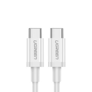 Kabelis Ugreen  Ugreen US264 60518 USB-C / USB-C PD QC AFC Cable 1m White