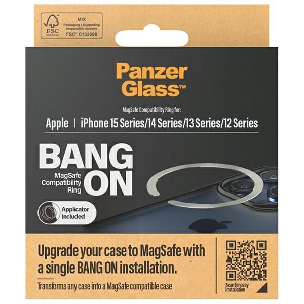 Other Phone Accessory Panzer Glass MagSafe PanzerGlass Bang ON ring for iPhone 12 / 13 / 14 / 15 - silver