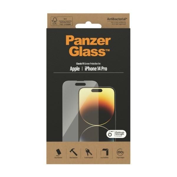 Other Phone Accessory Panzer Glass PanzerGlass Classic Fit antibacterial glass for iPhone 14 Pro