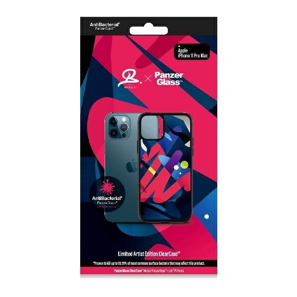 Other Phone Accessory Panzer Glass PanzerGlass ClearCase antibacterial Mikael B Limited Artist Edition case for iPhone 11 Pro Max - multicolored