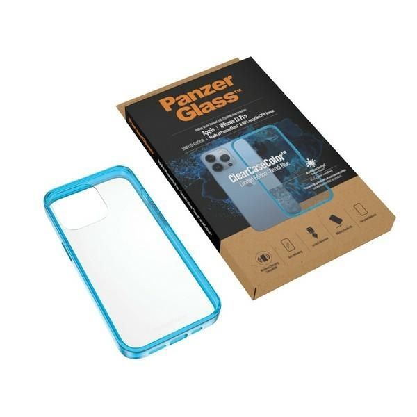 Other Phone Accessory Panzer Glass PanzerGlass ClearCase Antibacterial Military Grade Certified Case for iPhone 13 Pro - Transparent Blue