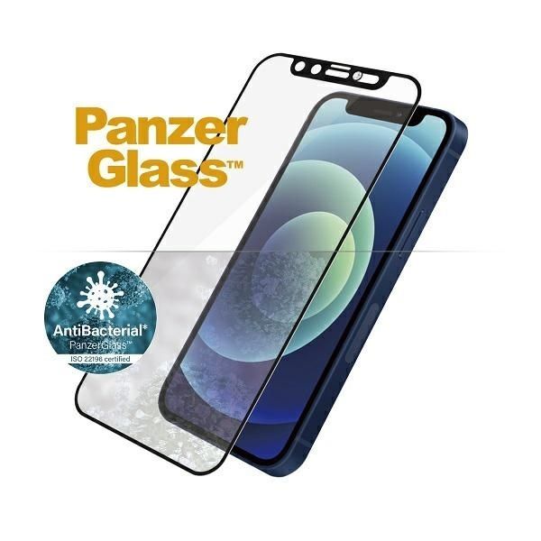Other Phone Accessory Panzer Glass PanzerGlass E2E Microfracture Antibacterial Glass with Swarovsky Crystal Camera Cover for iPhone 12 mini - with Black Frame