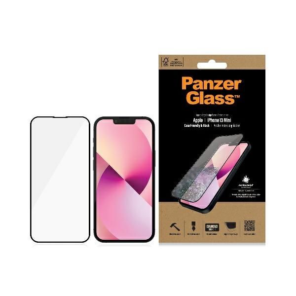Muu telefoni lisavarustus Panzer Glass PanzerGlass E2E Microfracture antibacterial glass for iPhone 13 mini - with black frame