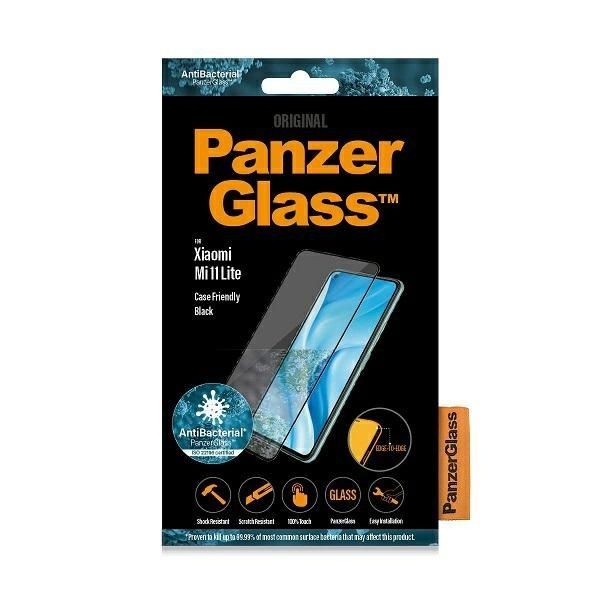 Other Phone Accessory Panzer Glass PanzerGlass E2E Regular tempered glass for Xiaomi Mi 11 Lite 5G antibacterial - with black frame