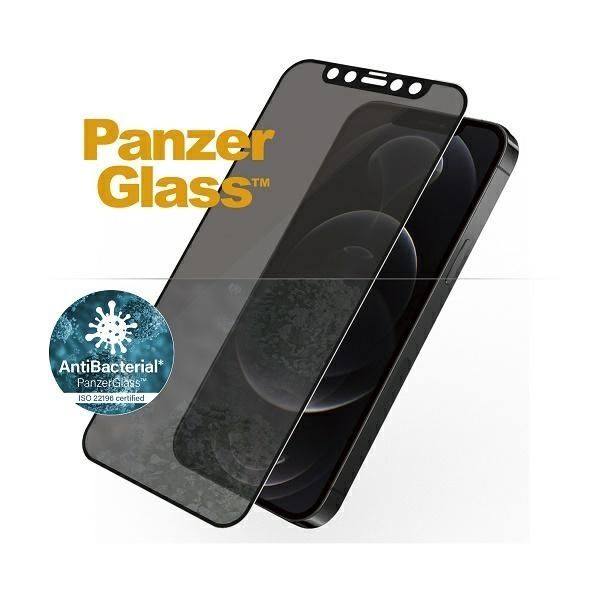 Other Phone Accessory Panzer Glass PanzerGlass E2E Super+ Microfracture antibacterial privacy tempered glass for iPhone 12 / 12 Pro - with black frame