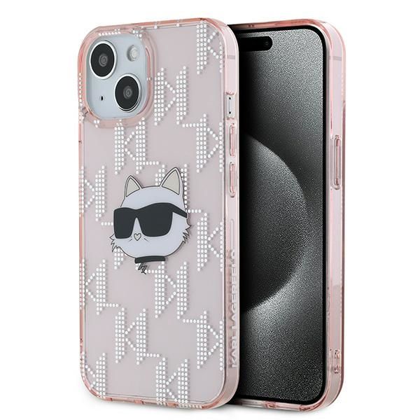 Other Phone Accessory Karl Lagerfeld Karl Lagerfeld IML Choupette Head & Monogram case for iPhone 13 - pink