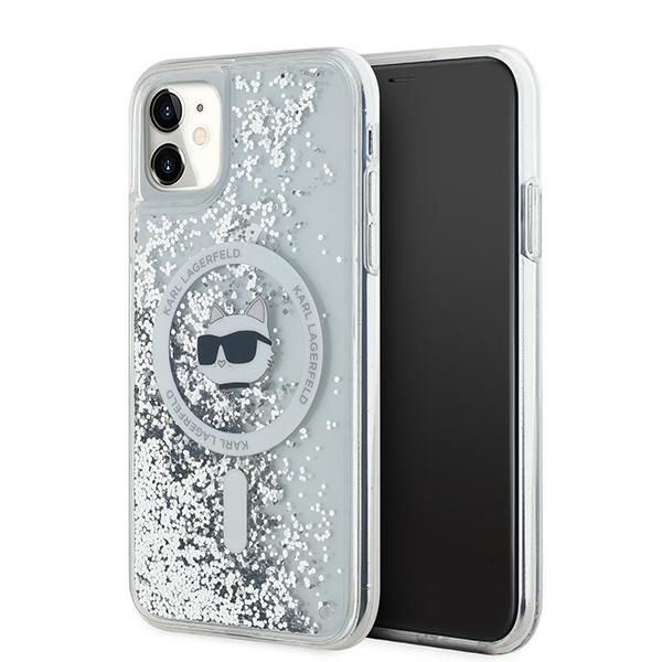 Other Phone Accessory Karl Lagerfeld Karl Lagerfeld Liquid Glitter Choupette Head MagSafe Case for iPhone 11 / Xr - Transparent