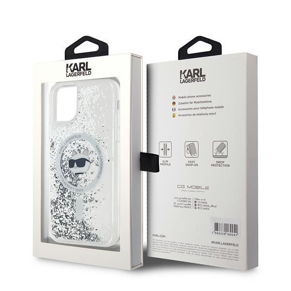 Other Phone Accessory Karl Lagerfeld Karl Lagerfeld Liquid Glitter Choupette Head MagSafe Case for iPhone 11 / Xr - Transparent