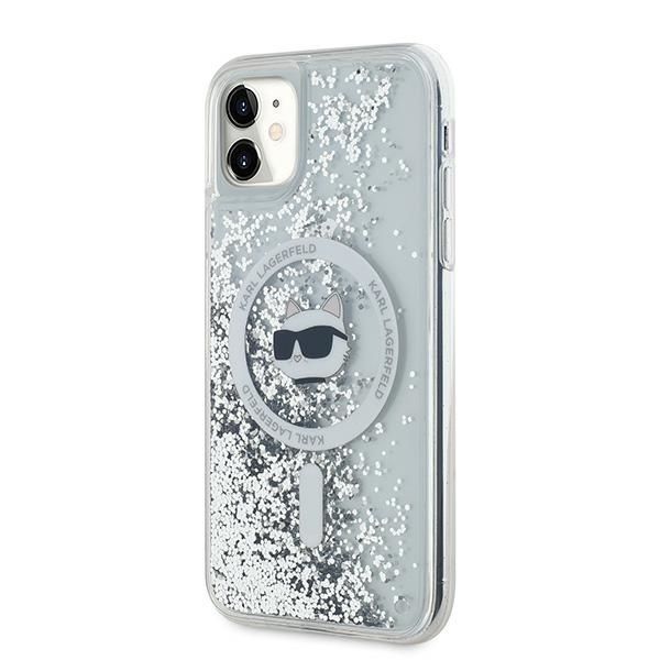 Other Phone Accessory Karl Lagerfeld Karl Lagerfeld Liquid Glitter Choupette Head MagSafe Case for iPhone 11 / Xr - Transparent