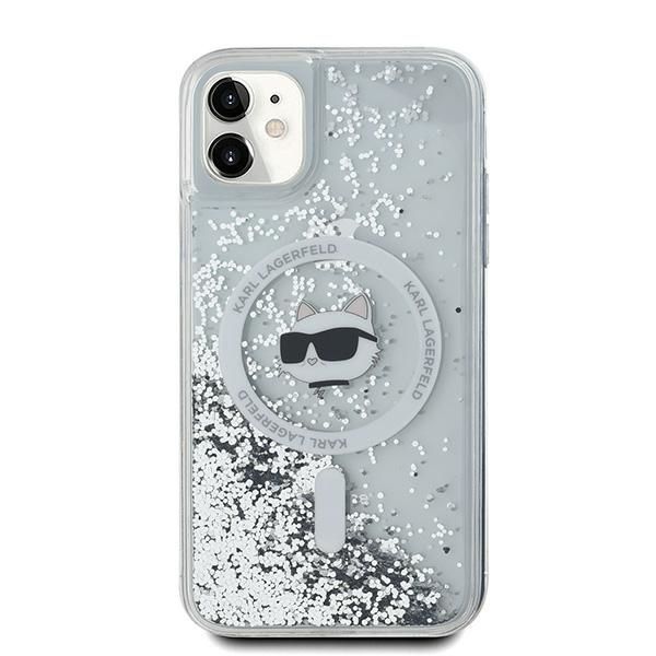 Other Phone Accessory Karl Lagerfeld Karl Lagerfeld Liquid Glitter Choupette Head MagSafe Case for iPhone 11 / Xr - Transparent