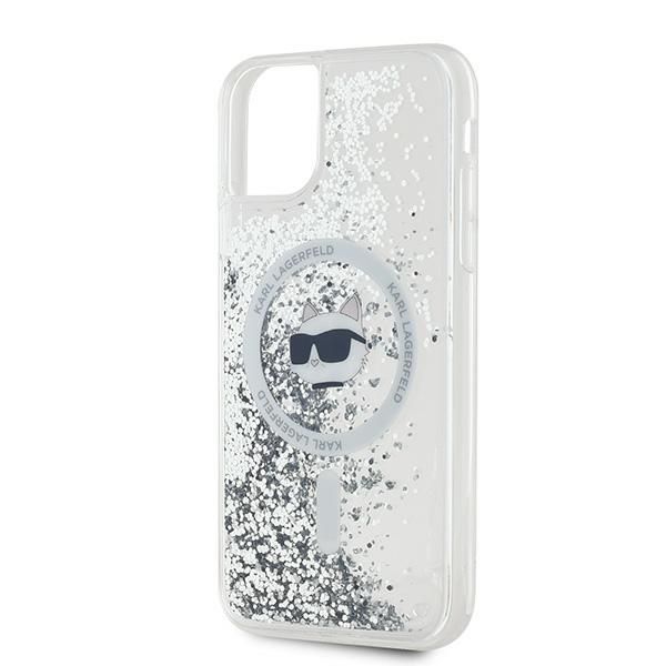 Other Phone Accessory Karl Lagerfeld Karl Lagerfeld Liquid Glitter Choupette Head MagSafe Case for iPhone 11 / Xr - Transparent