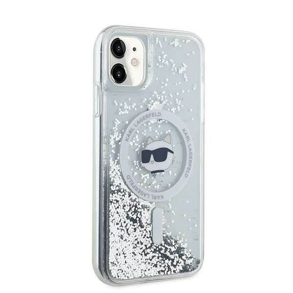 Other Phone Accessory Karl Lagerfeld Karl Lagerfeld Liquid Glitter Choupette Head MagSafe Case for iPhone 11 / Xr - Transparent