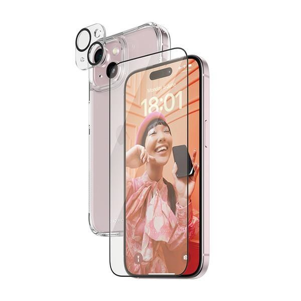 Muu telefoni lisavarustus Panzer Glass PanzerGlass Bundle 3in1 set transparent case + foil + camera cover for iPhone 15